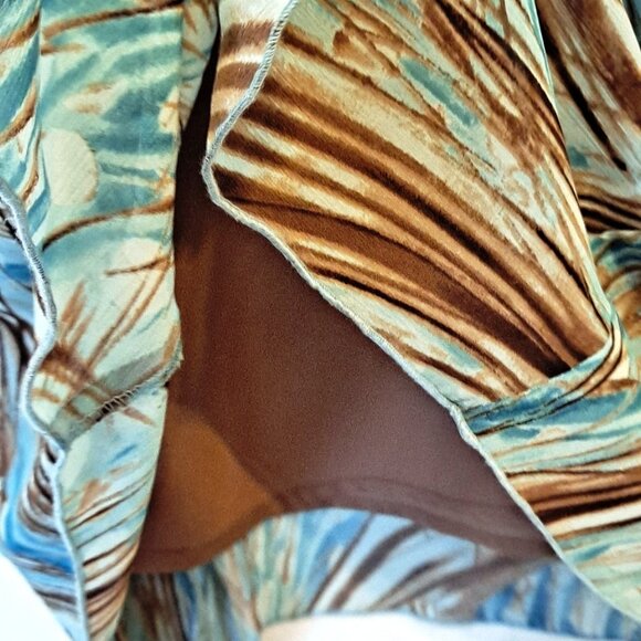 VINTAGE SET ~ 2 PC BLOUSE & SKIRT ~ CHIFFON FEEL ~ FLOWING ORGANIC SUMMER ~ NWT~ - Picture 11 of 14